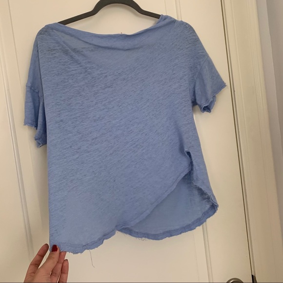 Blue Free People Top - Picture 3 of 5